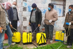 Desinfektionsarbeiten in Dêrik