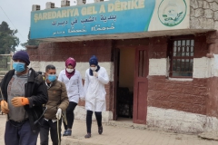 Stadtverwaltung in Dêrik, gemeinsamer Einsatz gegen die Corona-Pandemie