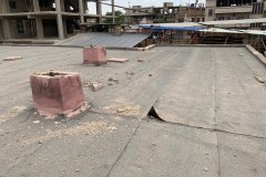 Das Schuldach vor der Sanierung